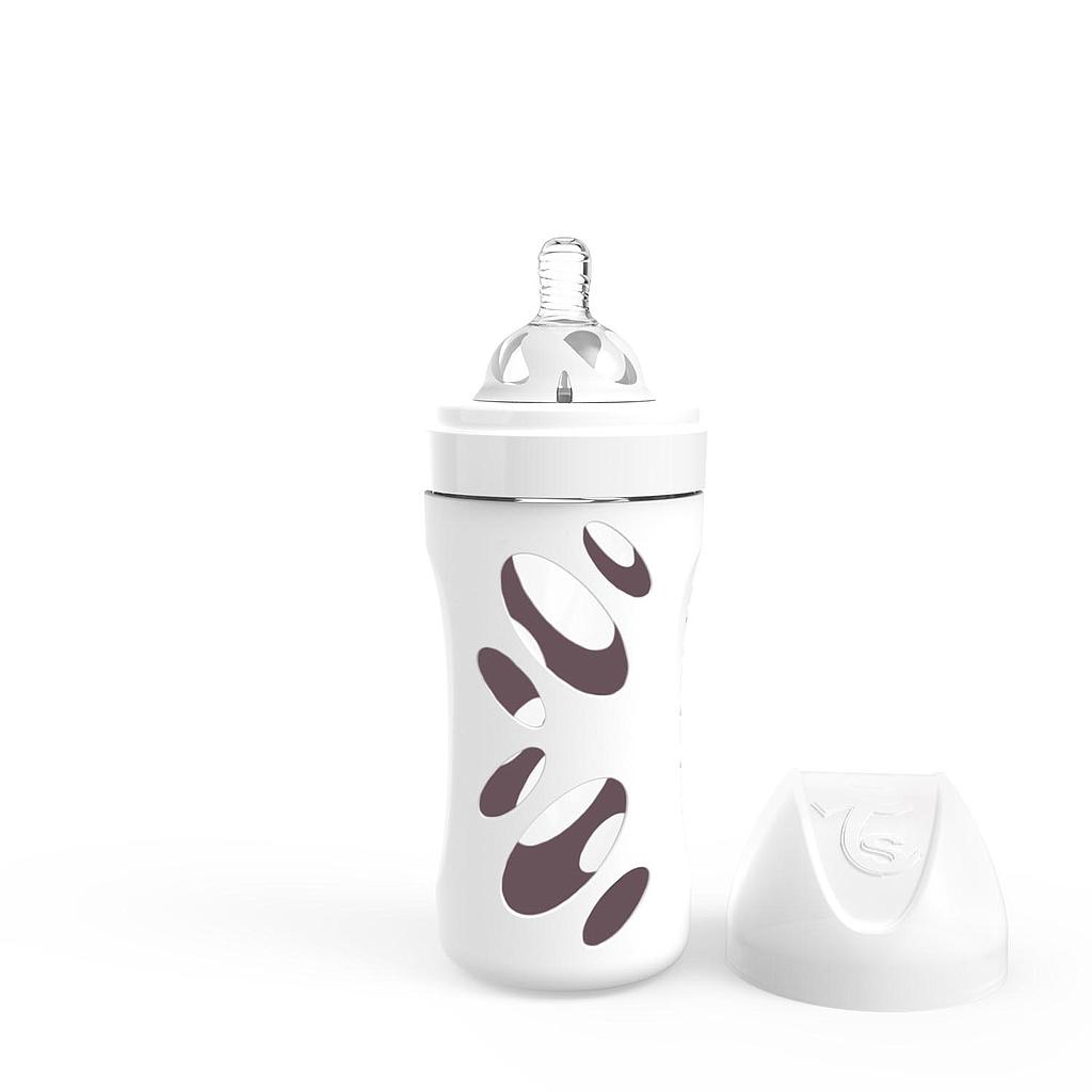 Twistshake Anti-colic Baby Bottle Crystal 260ml White