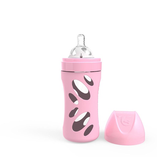 [78582] Twistshake Anti-colic Glass Bottle 260ml Pink