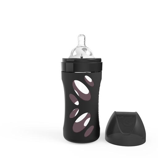 [78587] Twistshake Anti-colic Baby Bottle Crystal 260ml Black